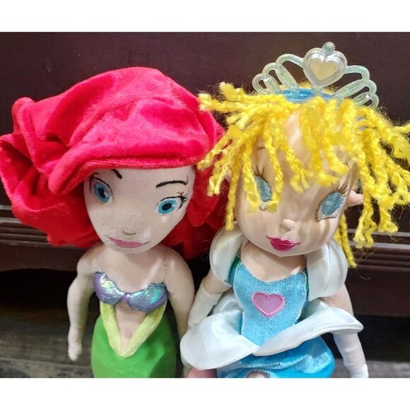 Disney Princess 2006 Mettel  Cindrella 15" Ariel 18" Plush Stuffed Doll Toy - Picture 16 of 16